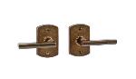 Rocky MountainEB80-LB60-BDUCurved Builder Series Set2-1/2 x 3-3/4 Escutcheons with Full Dummy 